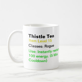 Tasse de thé de chardon - wow