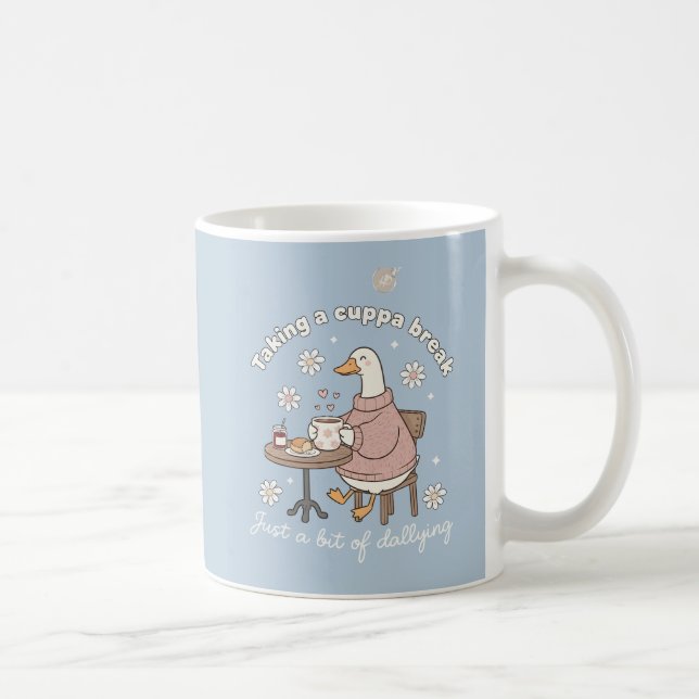Tasse de thé de l'oie mignonne en pause (Droite)