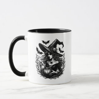 Tasse de thé de sorcière gothique vintage