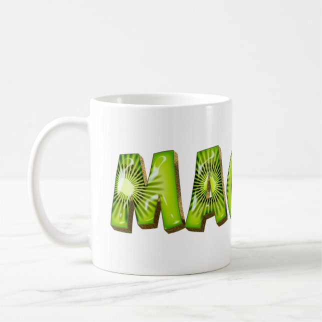 Tasse de thé de style Kiwi Maggie Name Tasse à caf (Gauche)