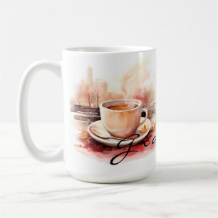 Tasse de thé Mamie   Nom personnalisé et design co