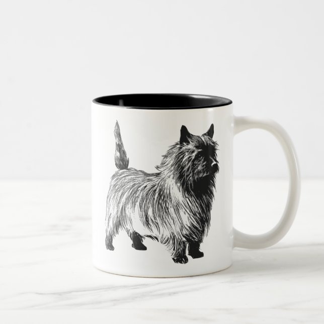 Tasse de thé Mug Chien Cairn Terrier Poilu Animal  (Droit)