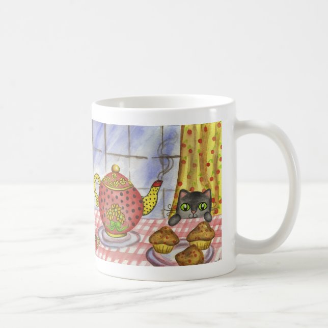 Tasse de théière de chat (Droite)
