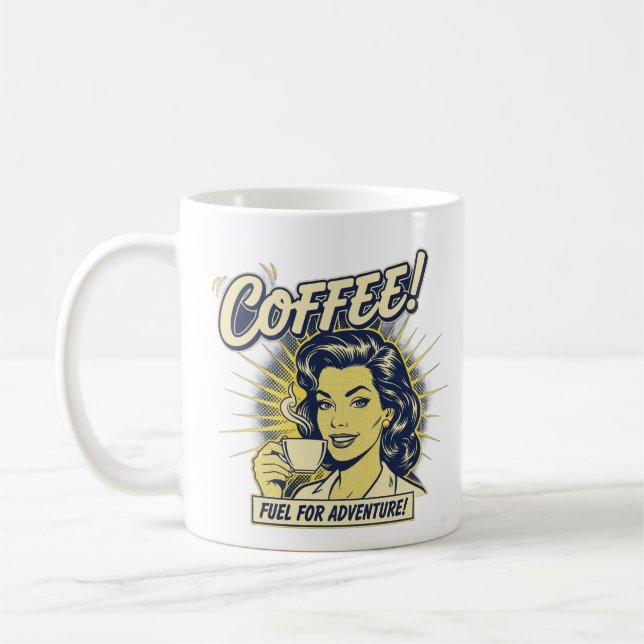 Tasse de thérapie café Art Pop Vintage (Gauche)