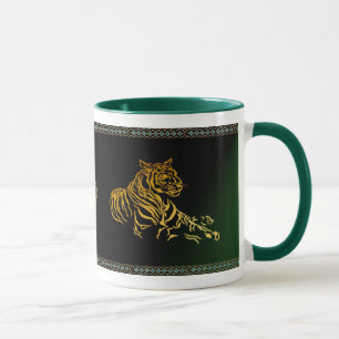 Tasse de tigre d'or