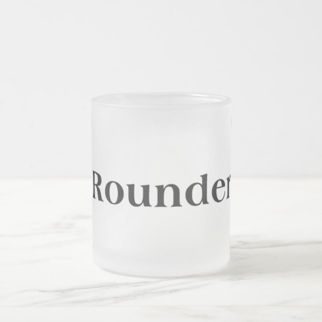 TASSE de TISONNIER en verre givré (Centre)