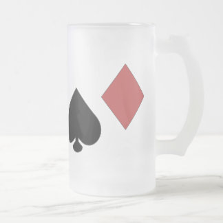 TASSE de TISONNIER en verre givré