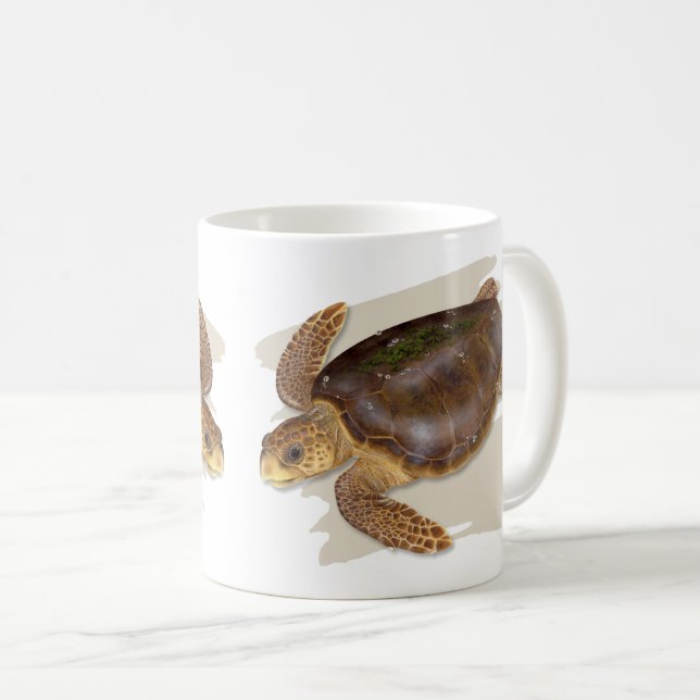 Tasse de tortue de mer d'imbécile (Devant droit)