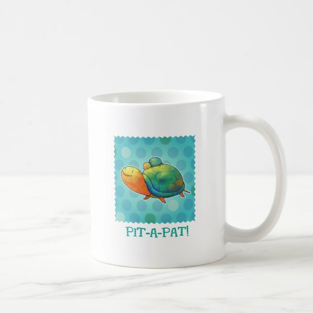 Tasse de tortues de turquoise (poignée droite) (Droite)