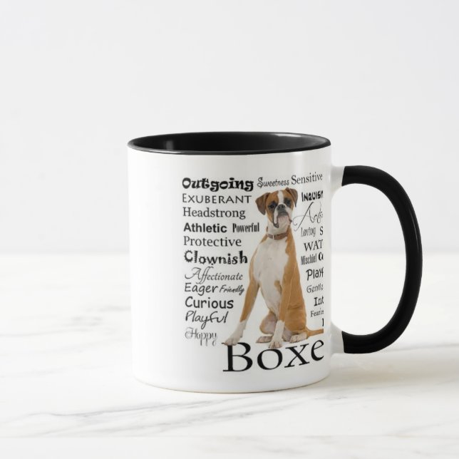 Tasse de traits de boxeur (Droite)