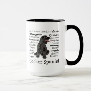 Tasse de traits de cocker