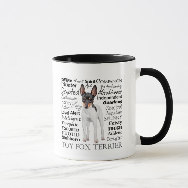 Tasse de traits de Fox Terrier de jouet (Droite)