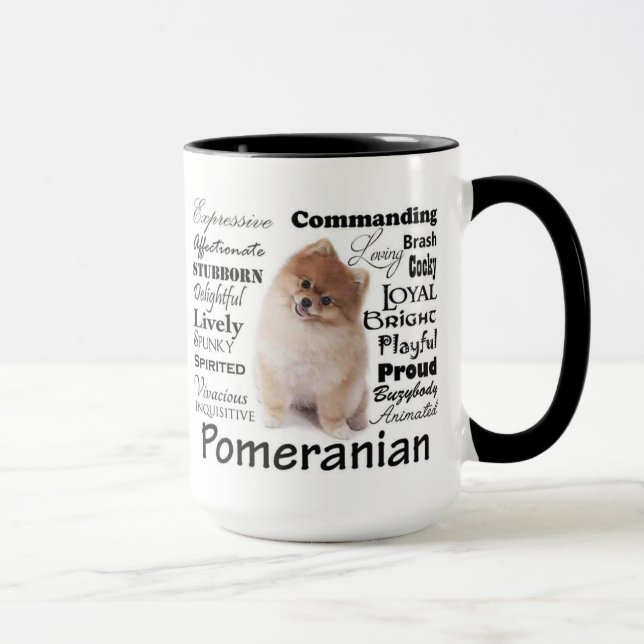 Tasse de traits de Pomeranian (Droite)