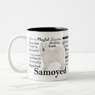Tasse de traits de Samoyed