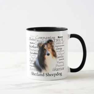 Tasse de traits de Sheltie