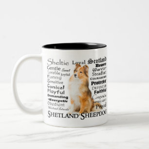 Tasse de traits de Sheltie