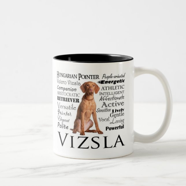 Tasse de traits de Vizsla (Droit)