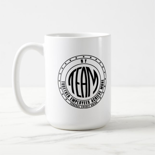 tasse de travail avec le logo et le nom des (Gauche)