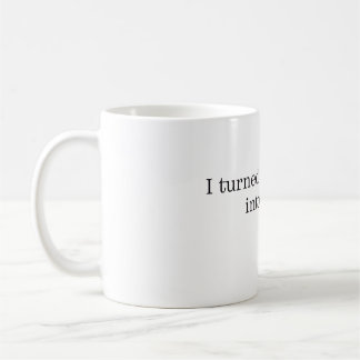 Tasse de travail avec un design drôle sur la produ