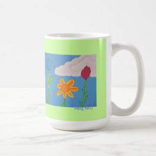 Tasse de trois fleurs