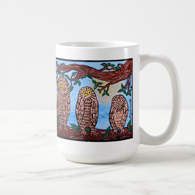 Tasse de trois hiboux (Droite)