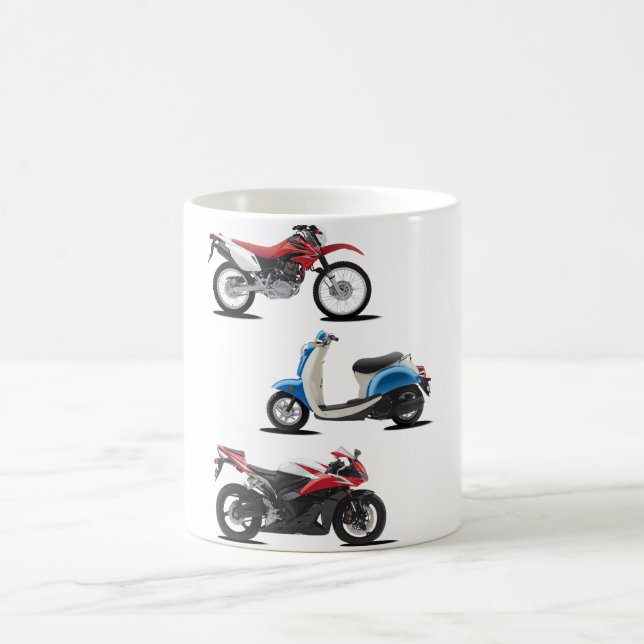 Tasse de trois motos (Centre)