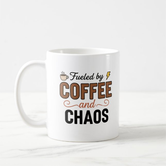 Tasse de typographie de citation de vie drôle | Ca (Gauche)
