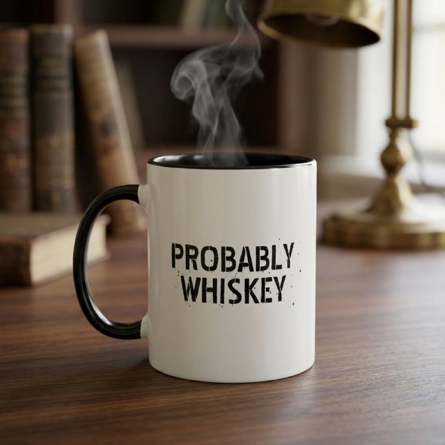 Tasse de typographie de citation drôle probablemen (Créateur téléchargé)