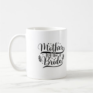 Tasse de typographie de la mère de la mariée