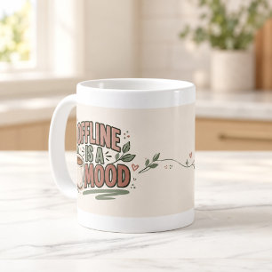 Tasse de typographie en relief avec la mention Hor