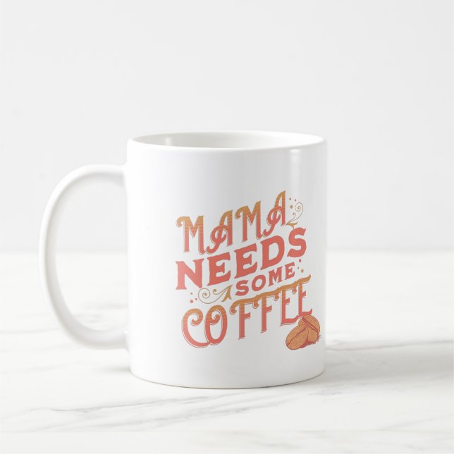 Tasse de typographie pour la fête des mères rose,  (Gauche)