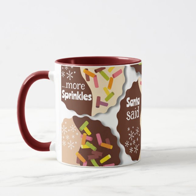 Tasse de vacances de biscuits personnalisables ave (Gauche)