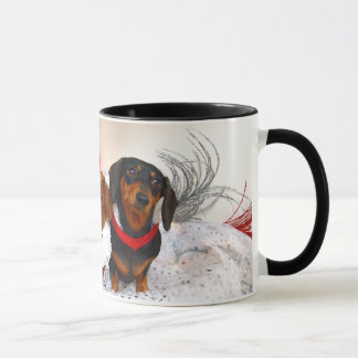 Tasse de vacances de chien de Weiner