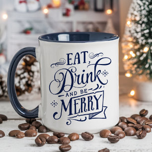 Tasse de vacances de la marine Manger, boire et êt