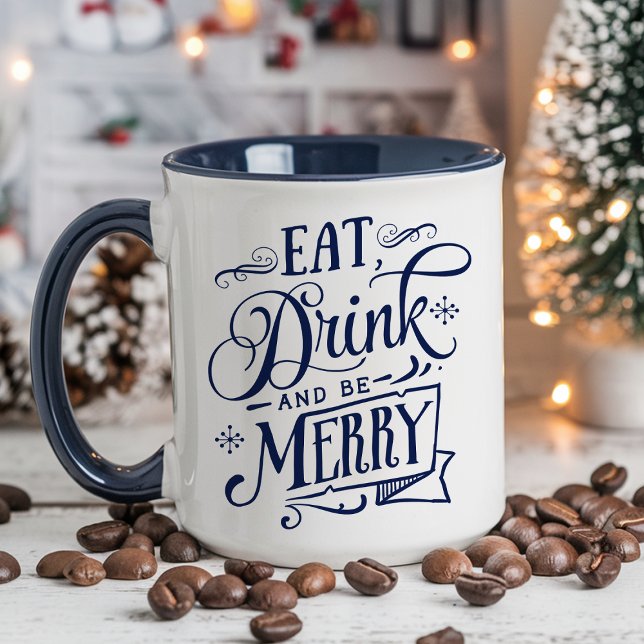 Tasse de vacances de la marine Manger, boire et êt (Créateur téléchargé)