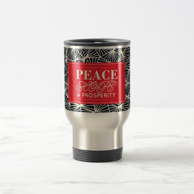 Tasse de vacances de paix, d'espoir et de (Centre)