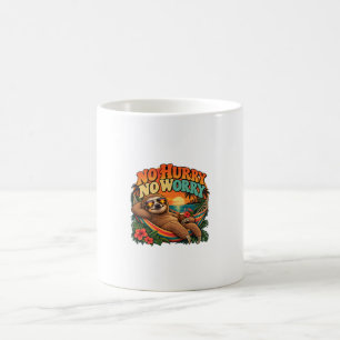 Tasse de vacances de plage de paresseux Pas de hât