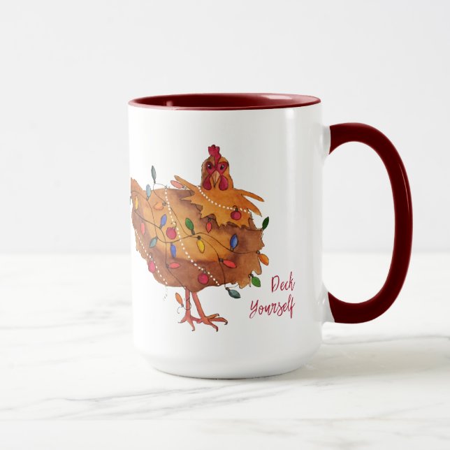 Tasse de vacances de poulet de la plate-forme (Droite)