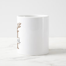 Tasse de vacances de rennes de Noël, hiver personn