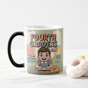 Tasse de vacances du jour de quatrième année en ja