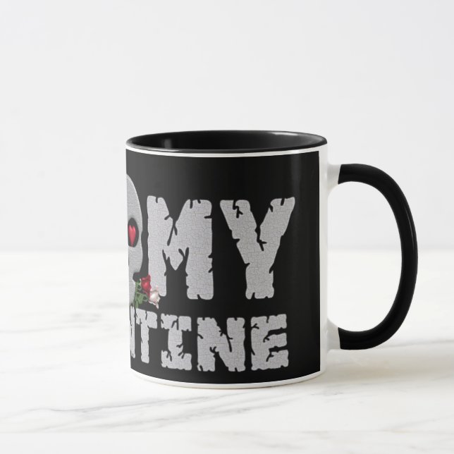 Tasse de Valentine de crâne (Droite)