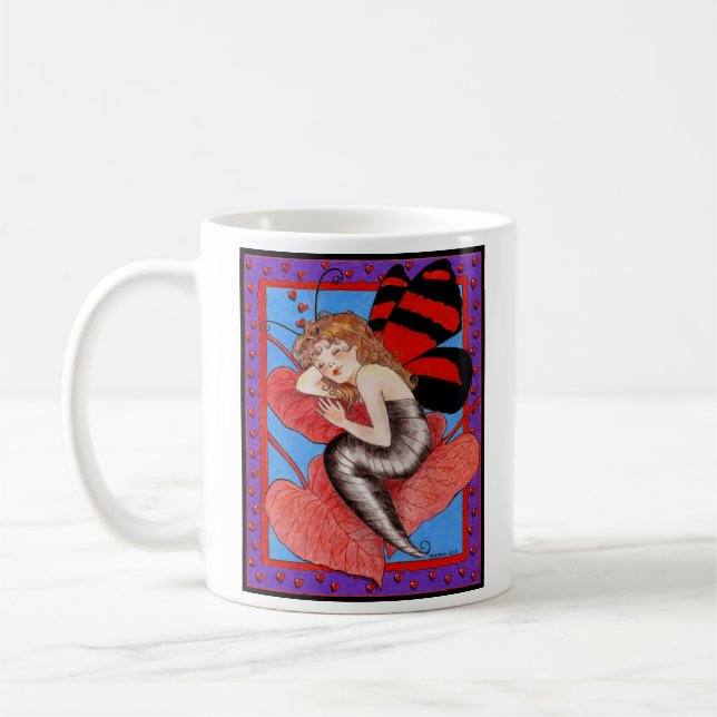 Tasse de Valentine de papillon (Gauche)