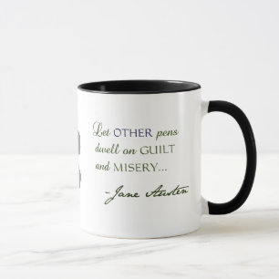 Tasse de variations d'Austen de citation de Jane