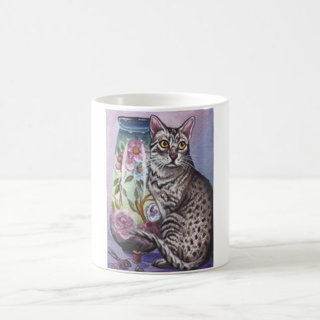 Tasse de vase à chat de Mau d'Egyptien (Centre)