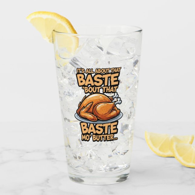 Tasse de verre de Thanksgiving (Devant glace)