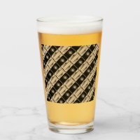 tasse de verre rose comme kaleidoscope art, NOIR, 