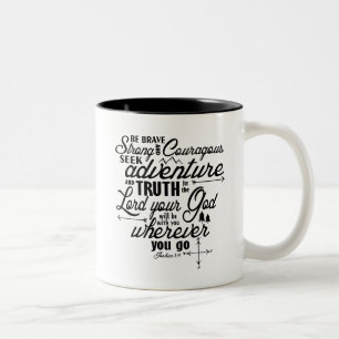 Tasse de vers de bible de 1:9 de Joshua