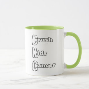 Tasse de vert "du Cancer des enfants d'écrasement