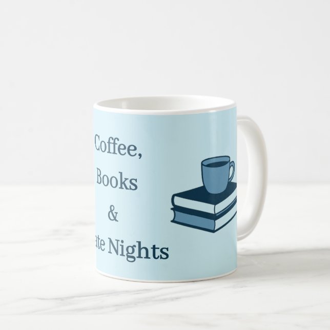 Tasse de vie étudiante – Café, Livres & Nuits Blan (Devant droit)
