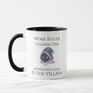 Tasse de vilain de construction de caractère